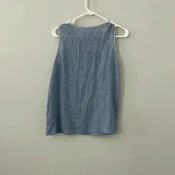 THML Chambray Tank with Neck Detail Size XS - Picture 5 of 5
